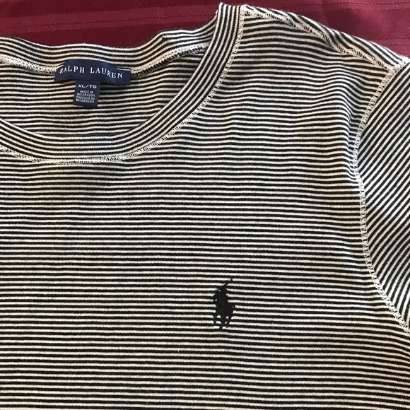 XLarge Ralph Lauren striped short sleeve top - Picture 3 of 4
